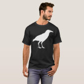 白いカラスの鳥 Tシャツ (正面フル)