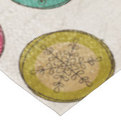 白いカラフルテーブルクロスのスノーフレーク・オルブ テーブルクロス (アングル)