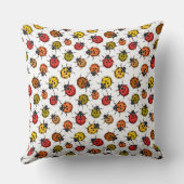 白いカラフルラディバグ クッション (裏面)