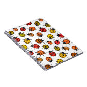 白いカラフルラディバグ ノートブック (右側)