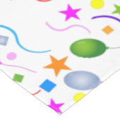 白いカラフル吹き出しと吹き出し テーブルクロス (アングル)