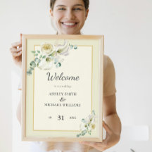 白いカラユリと緑のユーカリ結婚プス