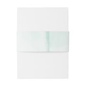 白いカラユリの水色モノグラム結婚の 招待状ベリーバンド (裏面例)