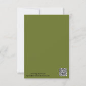 白いカラユリの花の裏庭の庭の写真 カード (裏面)