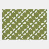 白いカラユリの花の裏庭の庭の写真 ラッピングペーパーシート (正面)