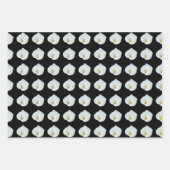 白いカラユリの花の裏庭の庭の写真 ラッピングペーパーシート (正面)