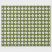 白いカラユリの花の裏庭の庭の写真 ラッピングペーパー (フラット)