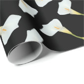 白いカラユリの花の裏庭の庭の写真 ラッピングペーパー (ロールコーナー)