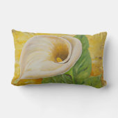 白いカラユリ腰枕 ランバークッション (裏面)