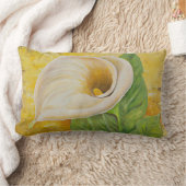 白いカラユリ腰枕 ランバークッション (ブランケット)