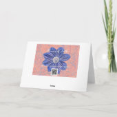 白いカルラリリーの芸術信仰バイブルの聖句の考え カード (裏面)