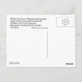 白いカーテン ポストカード (裏面)