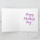 白いカードにハートが入った極楽鳥 カード (内部)