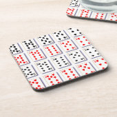 白いカードのパック コースター (左側)
