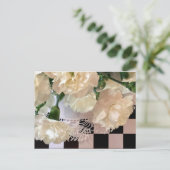 白いカーネーションのはがき シーズンポストカード (スタンド正面)