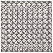 白いガチョウの幾何学的パターン ファブリック (見本)