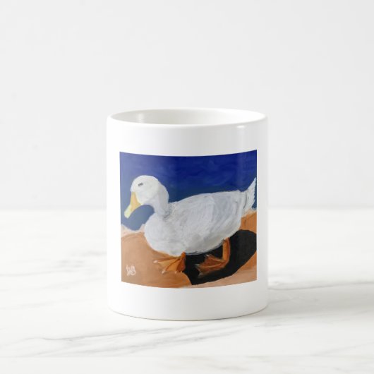 白いガチョウ コーヒーマグカップ (中央)