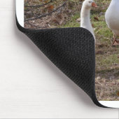 白いガチョウ マウスパッド (コーナー)