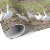 白いガチョウ ラッピングペーパー (ロールコーナー)