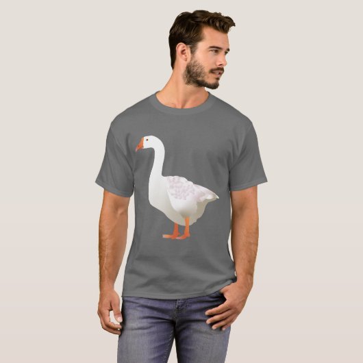 白いガチョウ Tシャツ (正面フル)