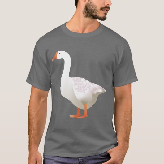 白いガチョウ Tシャツ (正面)