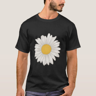 白いガーベラの花 Tシャツ