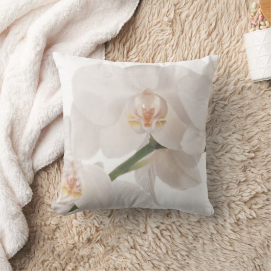 白いガ蘭 クッション (ブランケット)