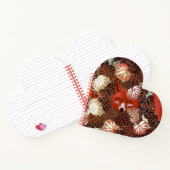 白いキツネの間の赤い葉、葉 ノートブック (内部)