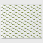 白いキリギリス ラッピングペーパー (フラット)