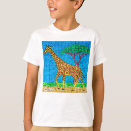 白いキリン - 男の子用ベーシックTシャツ Tシャツ