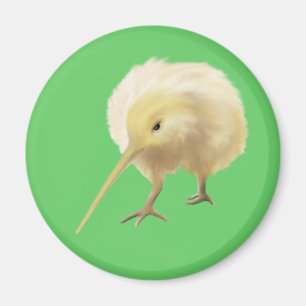 白いキーウィの鳥の磁石 マグネット