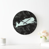 白いクジラの時計 ラージ壁時計 (ホーム)