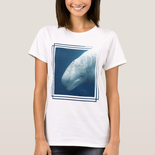 白いクジラ Tシャツ (正面)