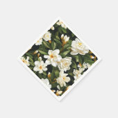 白いクチナシの花 スタンダードカクテルナプキン (角)