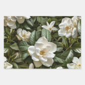 白いクチナシの花 ラッピングペーパーシート (正面3)