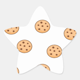 白いクッキー 星シール