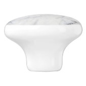 白いクラシック大理石のテクスチャ セラミックノブ (側面)