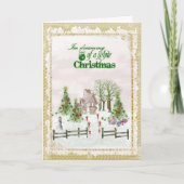 白いクリスマスの夢を見る シーズンカード (正面)