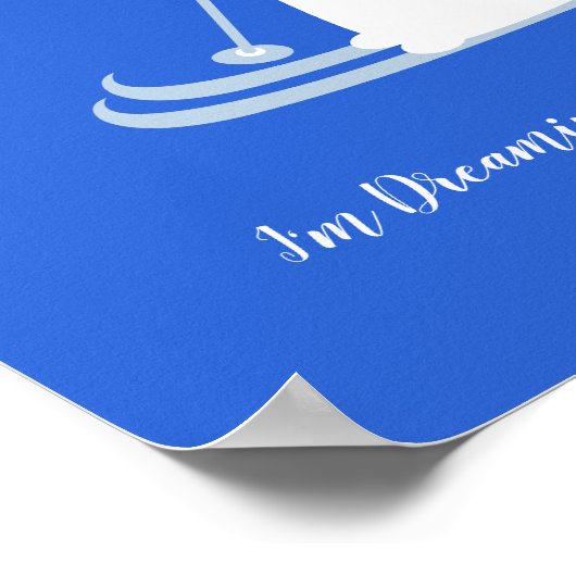 白いクリスマスの夢を見る – スキーマウス ポスター (角)