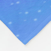 白いクリスマスの夢素晴らしを見ること フリースブランケット (角)