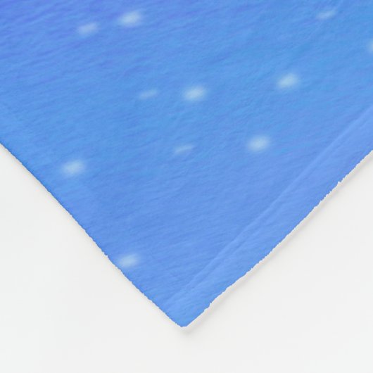 白いクリスマスの夢素晴らしを見ること フリースブランケット (角)