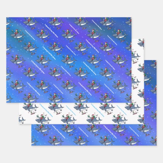 白いクリスマスの夢素晴らしを見ること ラッピングペーパーシート (セット)