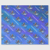 白いクリスマスの夢素晴らしを見ること ラッピングペーパー (フラット)