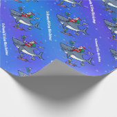 白いクリスマスの夢素晴らしを見ること ラッピングペーパー (角)