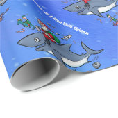 白いクリスマスの夢素晴らしを見ること ラッピングペーパー (ロールコーナー)