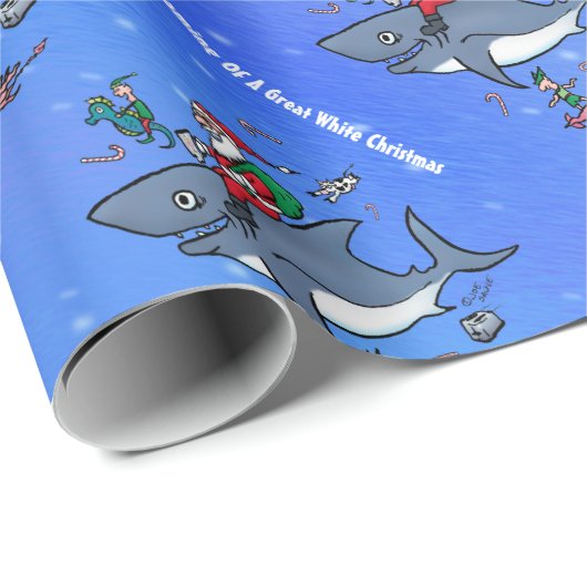 白いクリスマスの夢素晴らしを見ること ラッピングペーパー (ロールコーナー)