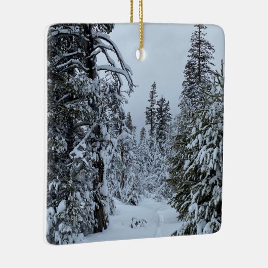 白いクリスマスの夢 セラミックオーナメント (右)