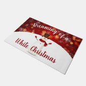 白いクリスマスの夢 ドアマット (アングル)