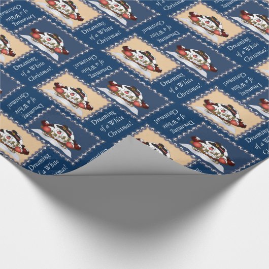 白いクリスマスの夢 ラッピングペーパー (角)