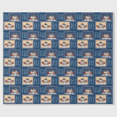 白いクリスマスの夢 ラッピングペーパー (フラット)